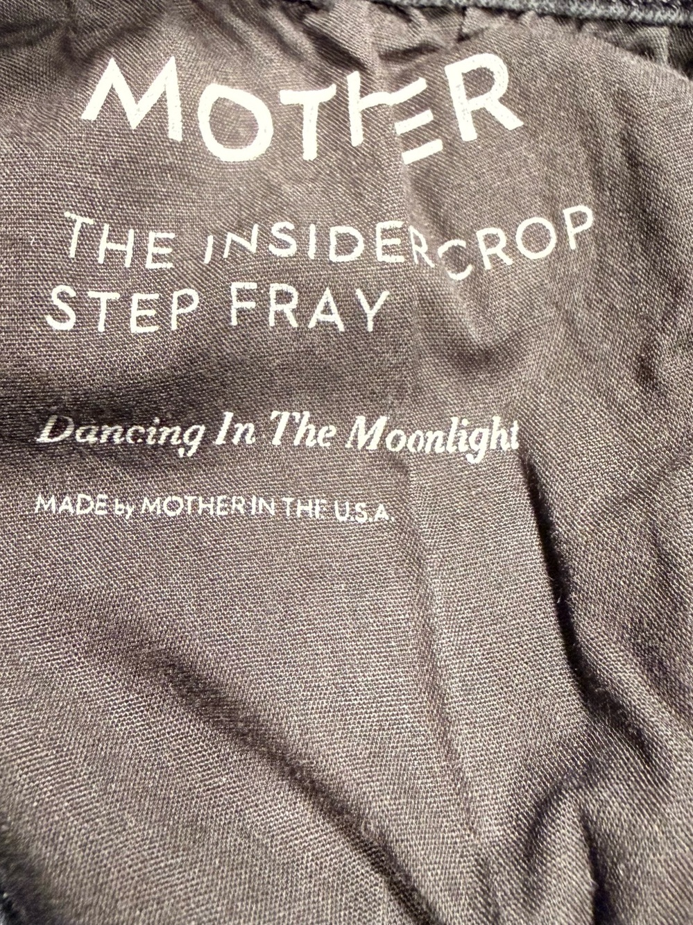 Mother Jeans The Insider Crop Step Fray Grey Dancing In The Moonlight Size 25 - Picture 15 of 15